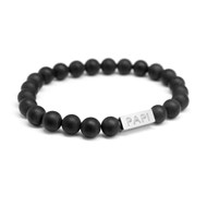Bracelet perles gravure PAPI