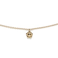 Collier vermeil bouton d'or