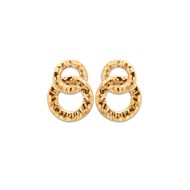 Boucles d'oreilles pendantes martelées 'Mathilda' - Bijoux Privés Discovery