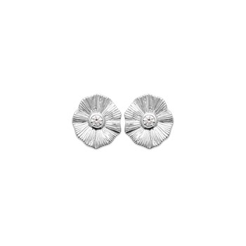 Puces d'oreilles fleurs plaqué or ou argent OLIVIA - Bijoux Privés Discovery