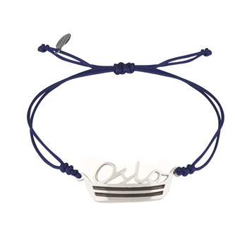 Bracelet cordon en argent 'Oslo' - Virginie Carpentier