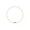 Bracelet Femme Perles de culture d'eau douce Blanches 5-6 mm et Fermoir Or jaune 750/1000 - vue V1