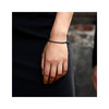 Bracelet Femme Perles de culture d'eau douce Noires 5-6 mm et Fermoir Or Blanc 750/1000 - vue V2