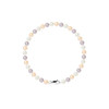 Bracelet Femme Perles de culture d'eau douce Multicolores 5-6 mm et Fermoir Or Blanc 750/1000 - vue V1