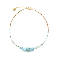 Collier Cosmic - Ras du cou bleu