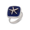 Bague Étoile de Mer en Lapis Lazuli et Argent 925 - Bijou Unique pour les Amoureux de la Mer | Aden - vue V1