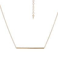 Collier tige horizontale doré
