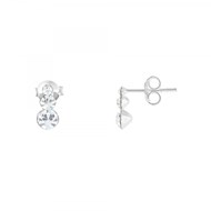 Boucles d'oreilles SC Crystal en Argent rhodié 925/1000
