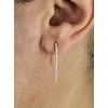 Boucles d'oreilles pendantes chute d'oxyde de zirconium Plaqué OR 750 3 microns - vue V4