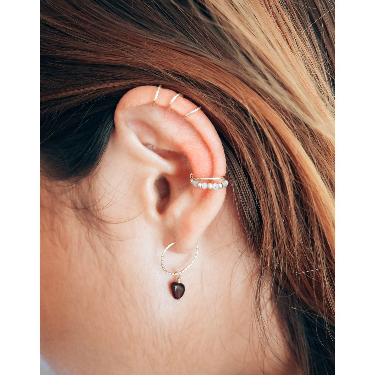 Faux piercing Oreilles Gold filled Pierres Cosmic Femme Piercings