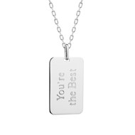 Collier argent 925 gravure YOU'RE THE BEST