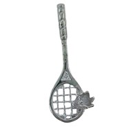 Pendentif badminton : raquette et volant - Argent massif