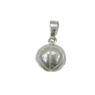 Pendentif ballon de basket - Argent massif