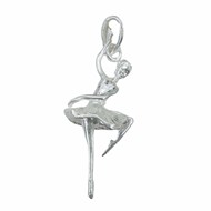 Pendentif danseuse en équilibre - Argent massif