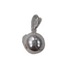 Pendentif balle de tennis - Argent massif - vue V1