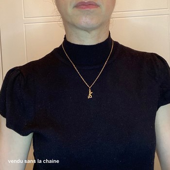 Pendentif pompier - Plaqué or