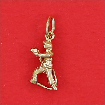Pendentif pompier - Plaqué or
