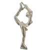 Pendentif patineuse biellman - Argent massif - vue V1