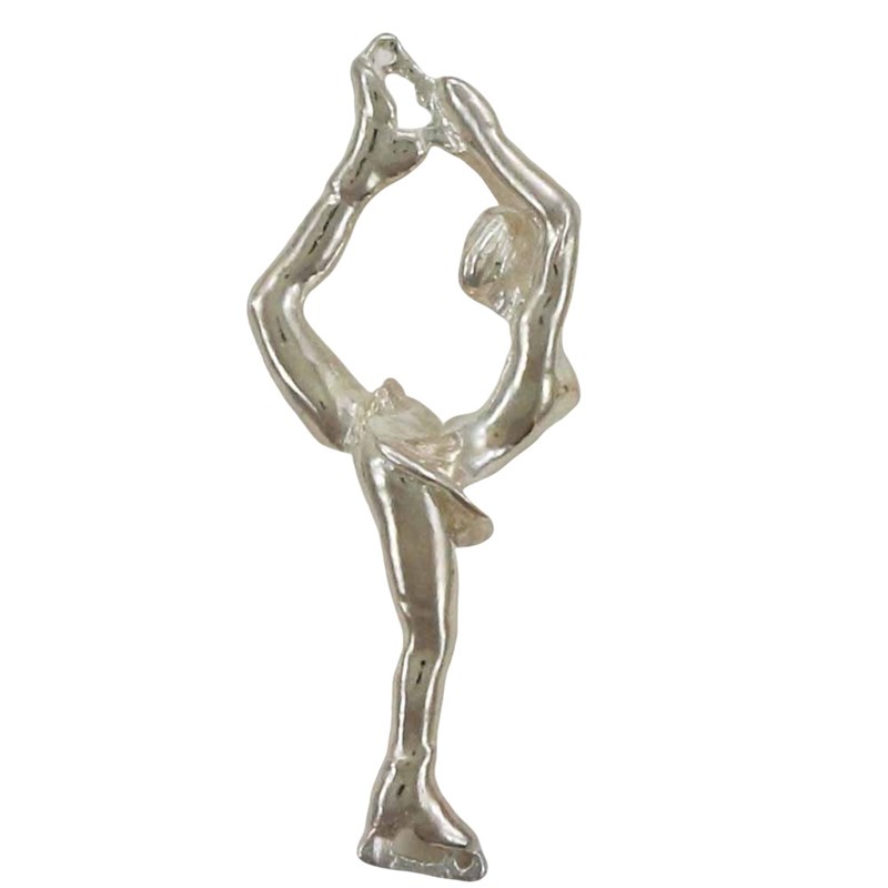 Pendentif patineuse biellman - Argent massif