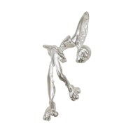 Pendentif patineuse à roulettes - Argent massif