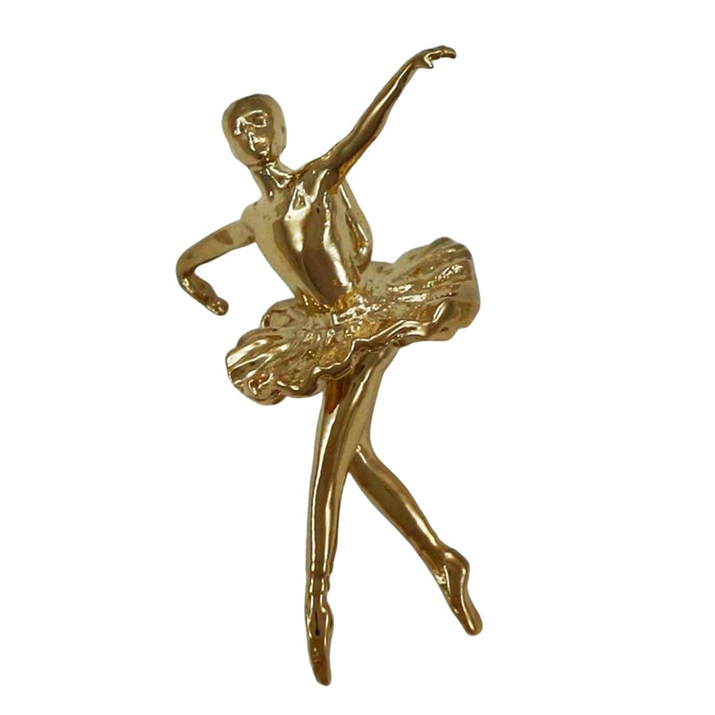 Pendentif danseuse sur les pointes - Plaqué or