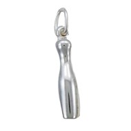 Pendentif quille de bowling - Argent massif