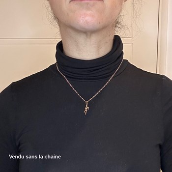 Pendentif marathon - Plaqué or