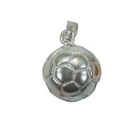 Pendentif ballon de foot grand modèle - Argent massif