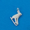 Pendentif classique patin à glace - Argent massif - vue V3