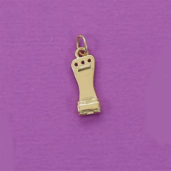 Gymnastic potholder pendant - Gold-plated