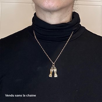 Paar turnpotloden hanger - Verguld