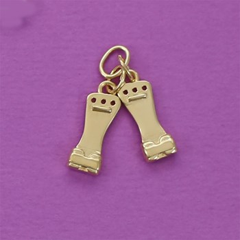 Paar turnpotloden hanger - Verguld