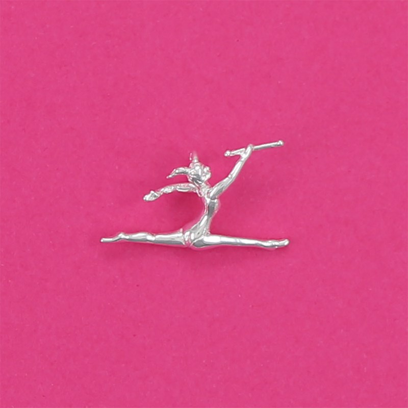 Pendentif twirling bâton saut - Argent massif - vue 3