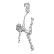 Pendentif danseuse modern jazz - Argent massif