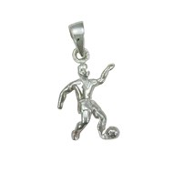 Pendentif footballeur - Argent massif