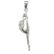 Pendentif gymnastique GR 'IMPULSION' ballon - Argent massif