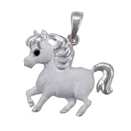 Pendentif poney - Argent massif