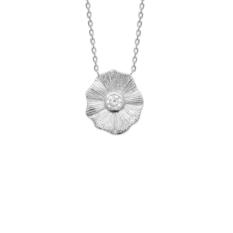 Collier fleurs plaqué or jaune ou argent OLIVIA - Bijoux Privés Discovery - vue 2