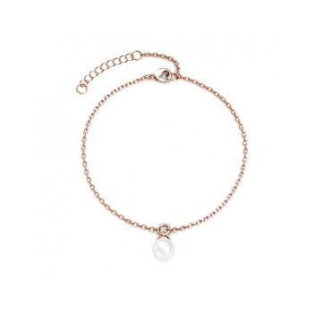 Crystal Pearl Bracelet - Rose Gold and Crystal