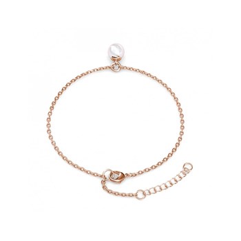 Crystal Pearl Bracelet - Rose Gold and Crystal