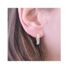 Boucles d'oreilles Glamour - Argenté et Cristal - vue V2