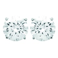 Clous d'oreilles Brillaxis oxyde 4 griffes 6mm