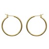 Boucles d'oreilles Brillaxis créoles plaqué or 25 mm - vue V1