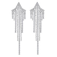 Boucles d'oreilles Swarovski Fit Tassed Star argentées