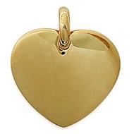 Pendentif Brillaxis coeur plaqué or