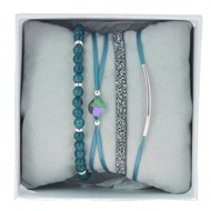Bracelets Les Interchangeables Coffret Starssbox Fabric Bleu Gris