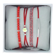 Bracelets Les Interchangeables Coffret Strassbox Fabric rouge