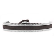 Jonc Ruban Les Interchangeables argenté noir 4mm point