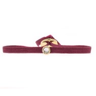 Bracelet Les Interchangeables Serti petit modèle bordeaux