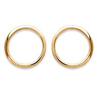 Boucles d'oreilles Brillaxis Cercle dorées